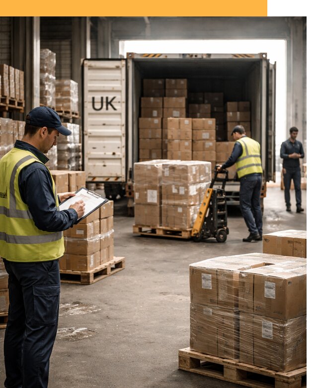 Доставка грузов из Великобритании с таможенным оформлением от 12966