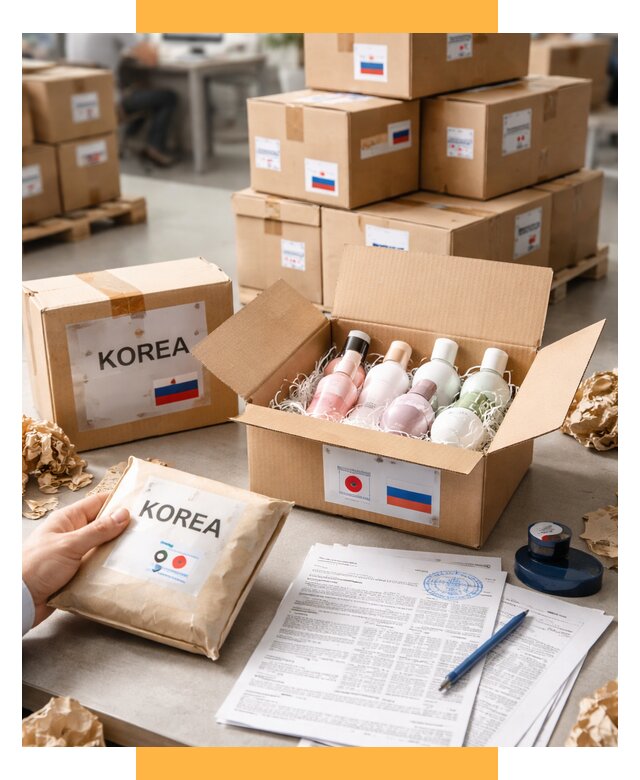 Доставка косметики из Кореи от 8817 р. под ключ | СетСервис-Пшк