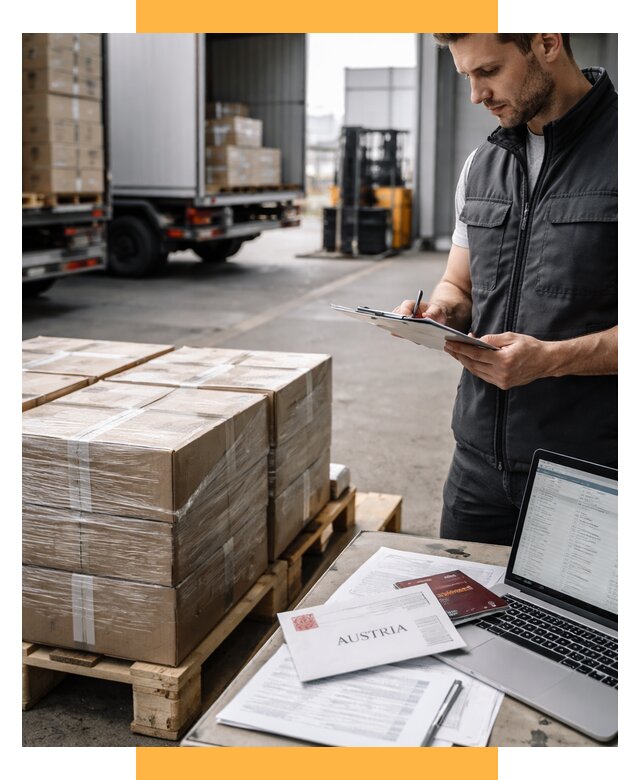 Доставка в Австрию от 67425 р. Логистика и экспорт СетСервис-Пшк