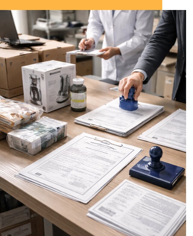 Сертификация импортных товаров от 12448 с таможенным сопровождением